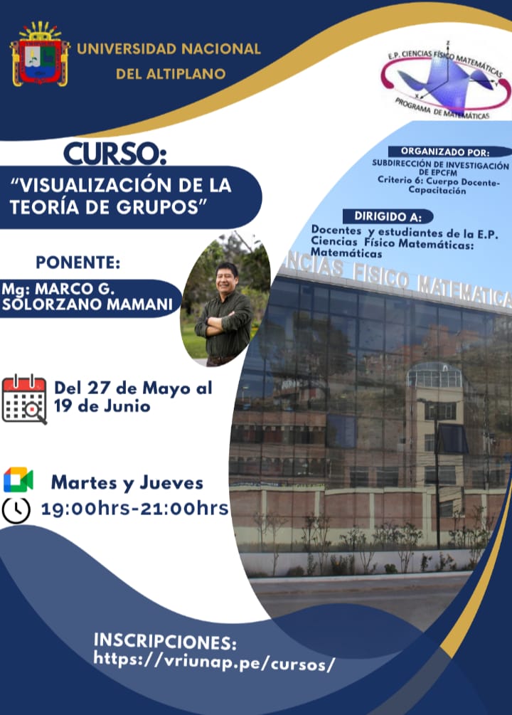 Inscripciones: https://vriunap.pe/cursos/